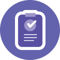 Icon Document Single Checkmark